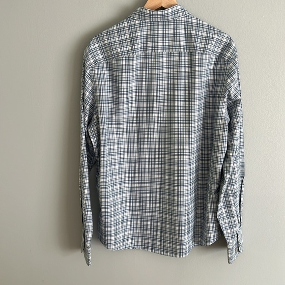 UNUTCKIT Men’s Cotton Flannel Long Sleeve Shirt Size Large In Blue - Picture 2 of 9